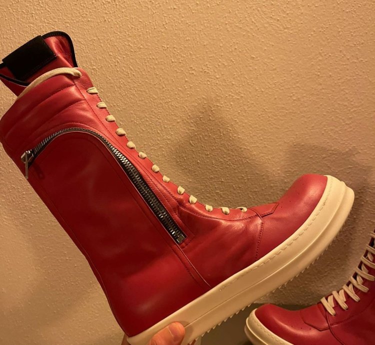 Rick Owens Bauhaus basket high sneakers