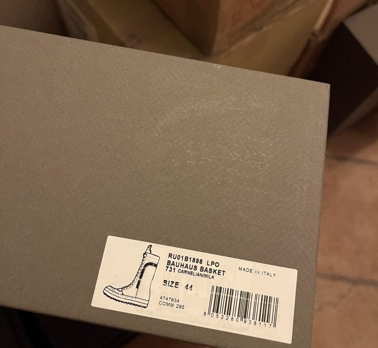 Rick Owens Bauhaus basket high sneakers