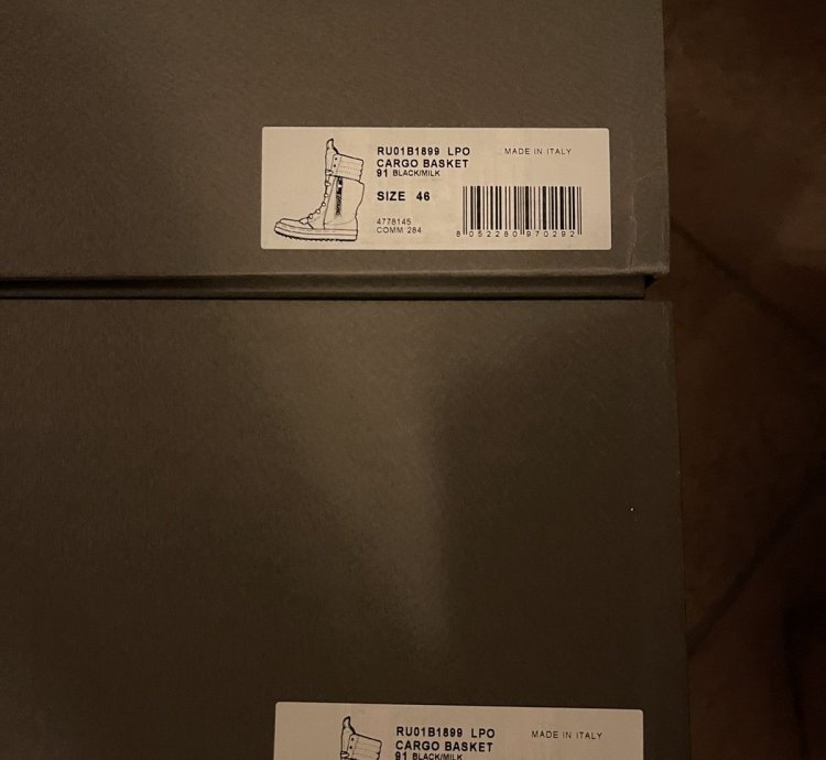Rick Owens Bauhaus basket high sneakers