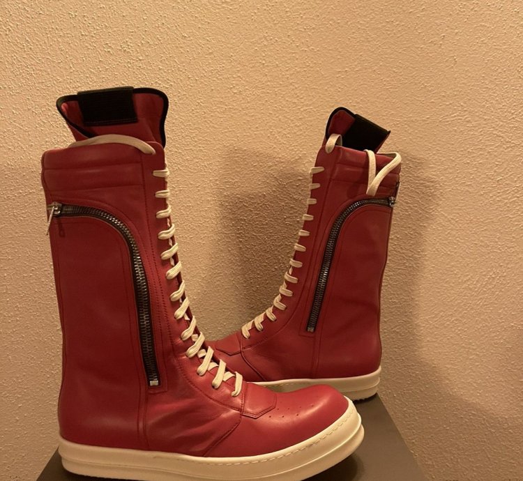 Rick Owens Bauhaus basket high sneakers