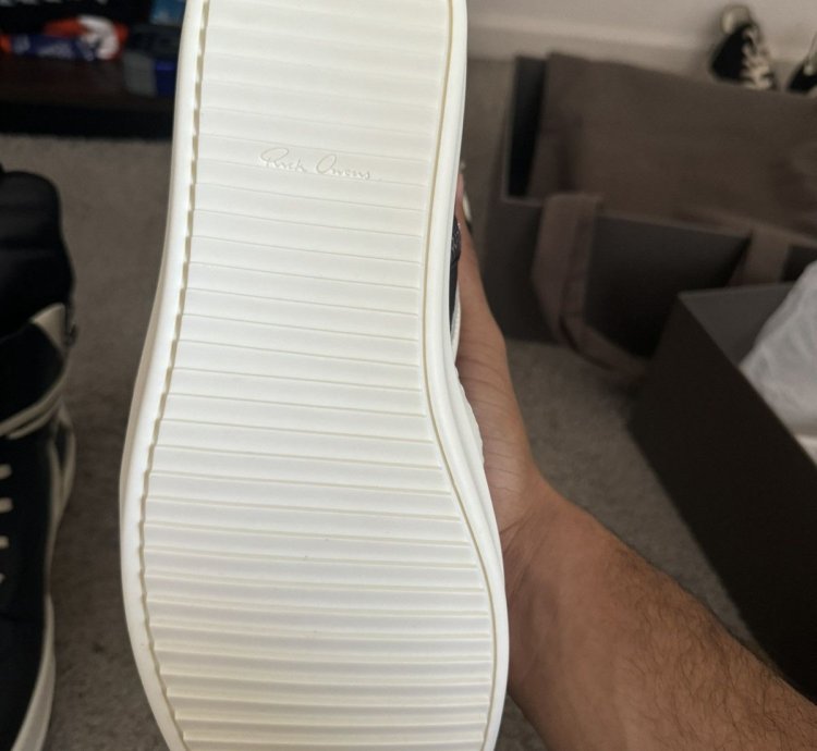 Rick Owens Black Geobasket Sneakers