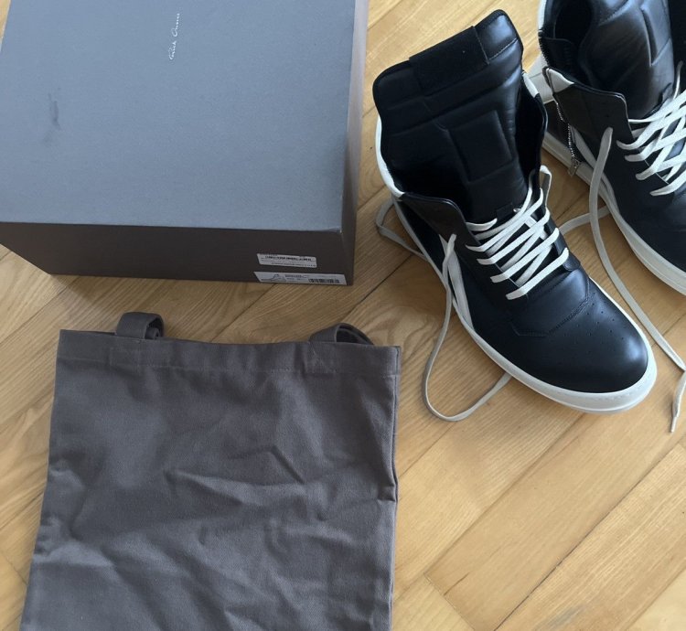 Rick Owens Black Geobaskets