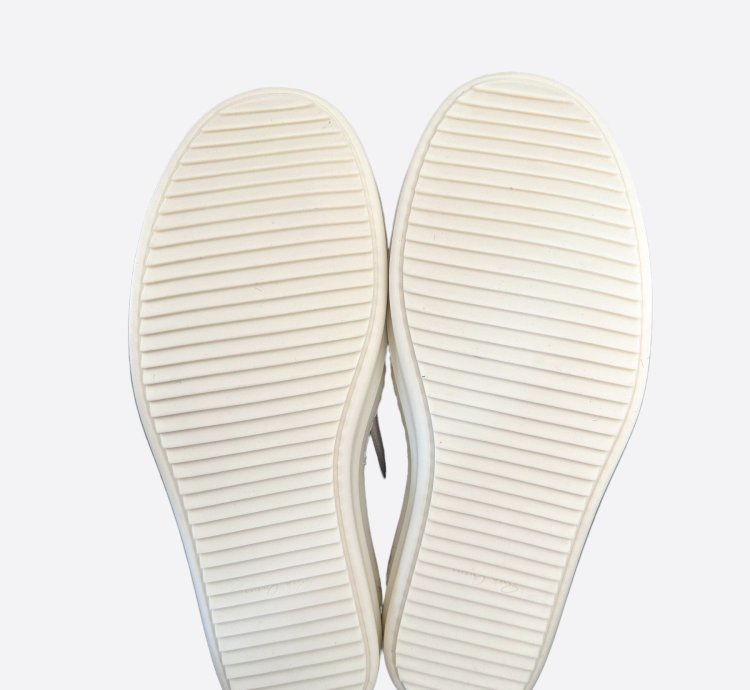 Rick Owens Black White Cowhair Geobaskets