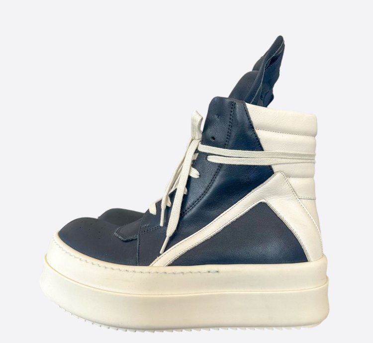Rick Owens Black White Mega Bumper Geobaskets