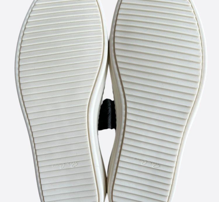 Rick Owens Black White Ponyhair High Top Sneakers