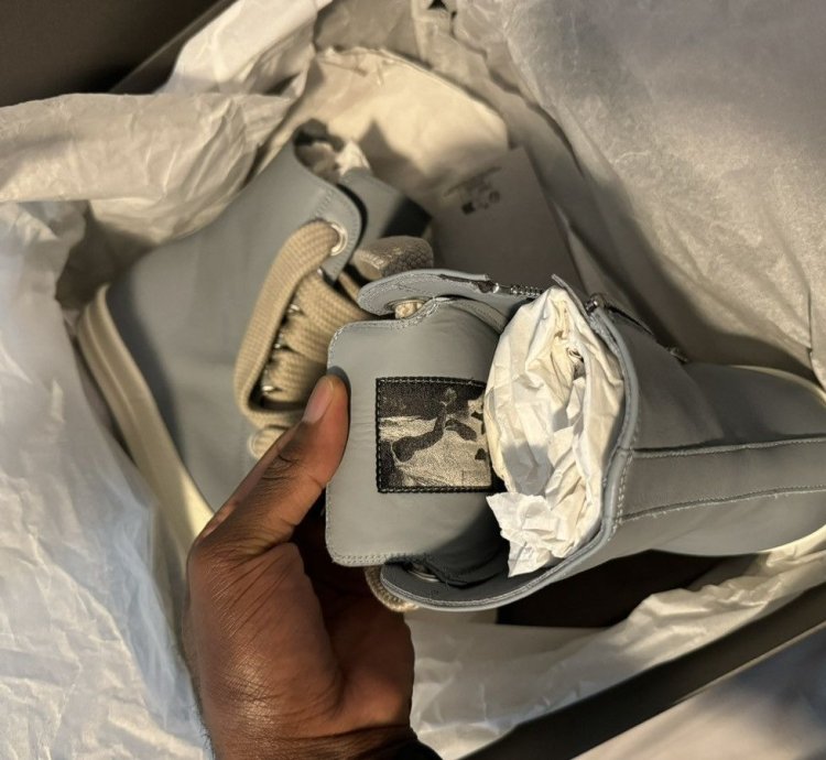 Rick Owens Blue Porterville Jumbolaced Sneakers