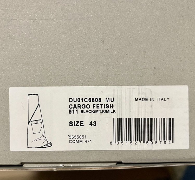 Rick Owens cargo fetish sneakers EDFU