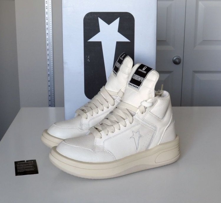 Rick Owens Converse TURBOWPN DRKSHDW Egret Cream White