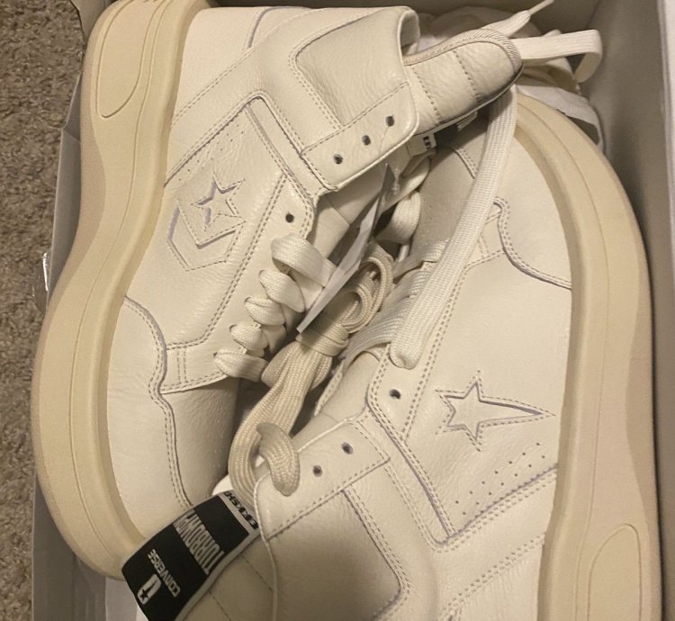 Rick owens cream TURBOWPN converse Mid
