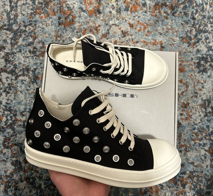 RICK OWENS DENIM SHOES - LOW SNEAKS