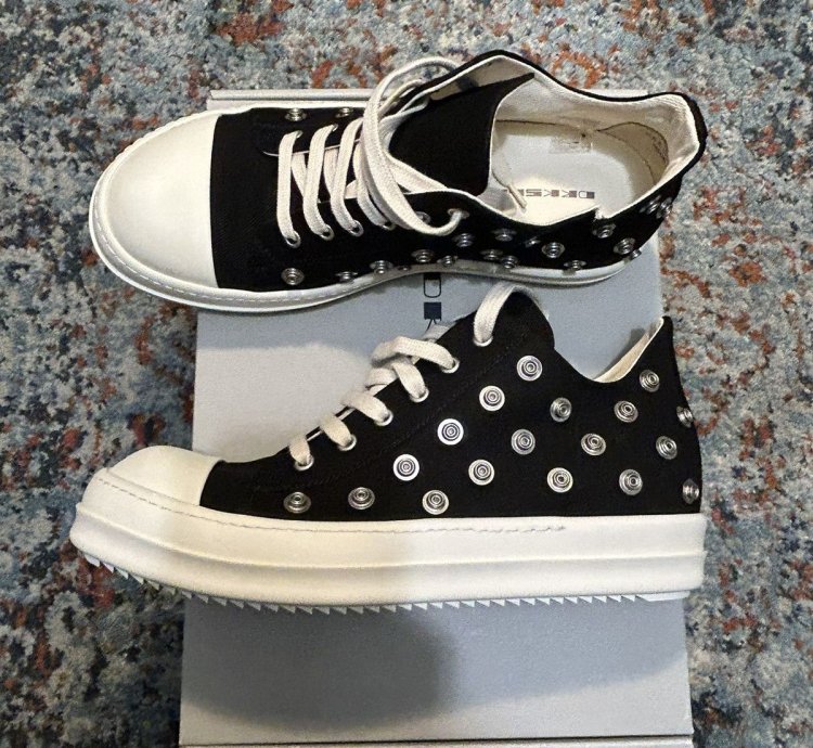 RICK OWENS DENIM SHOES - LOW SNEAKS