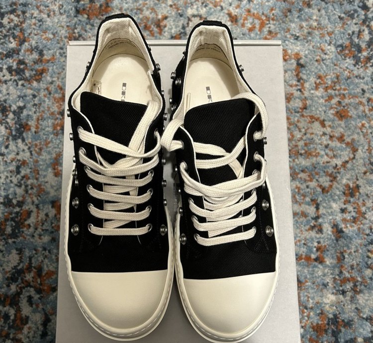RICK OWENS DENIM SHOES - LOW SNEAKS