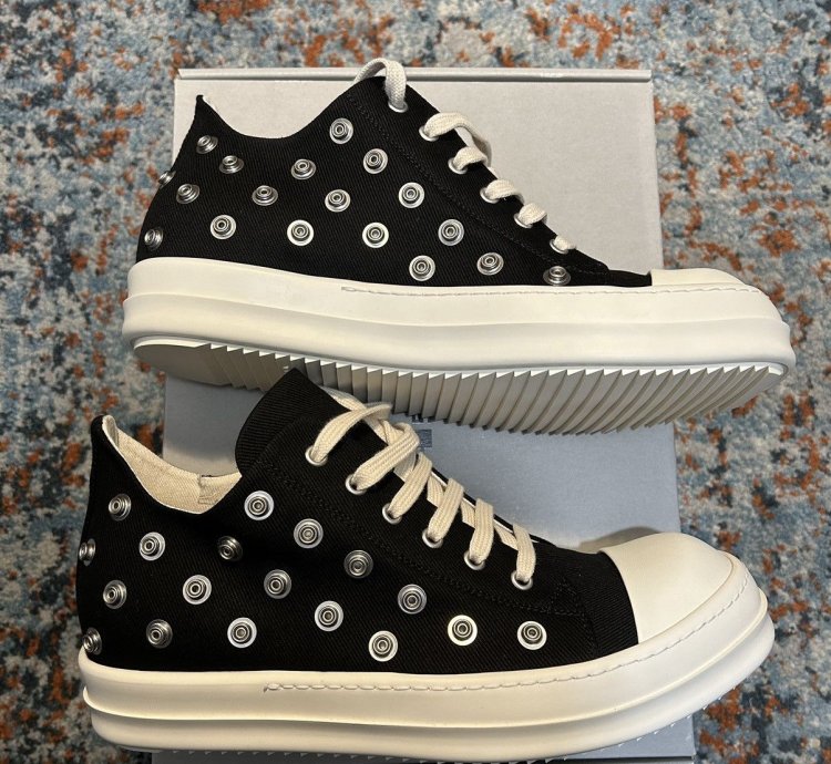 RICK OWENS DENIM SHOES - LOW SNEAKS