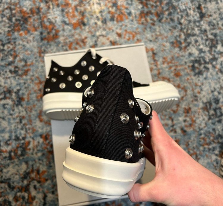 RICK OWENS DENIM SHOES - LOW SNEAKS