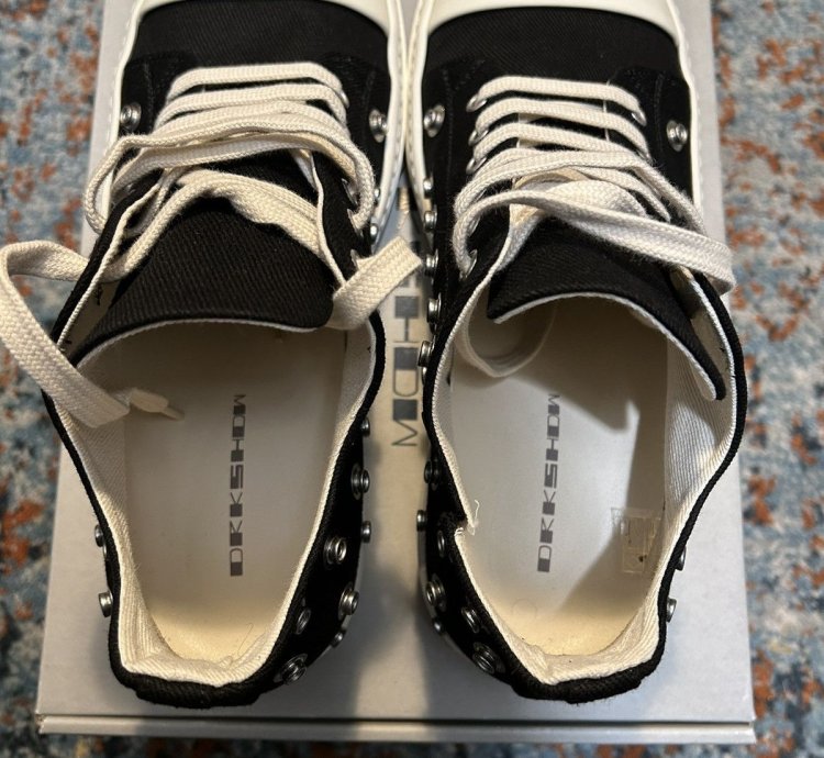 RICK OWENS DENIM SHOES - LOW SNEAKS