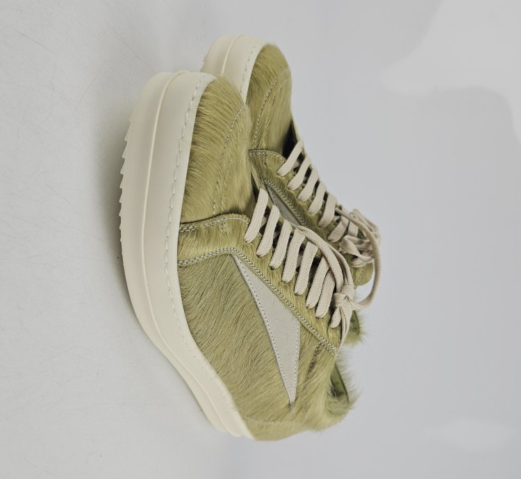 Rick Owens Dirty Acid Milk Vintage Low Top Sneakers New 41 5