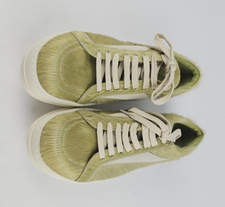 Rick Owens Dirty Acid Milk Vintage Low Top Sneakers New 41 5