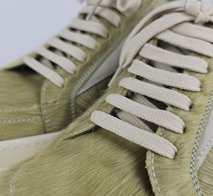 Rick Owens Dirty Acid Milk Vintage Low Top Sneakers New 42