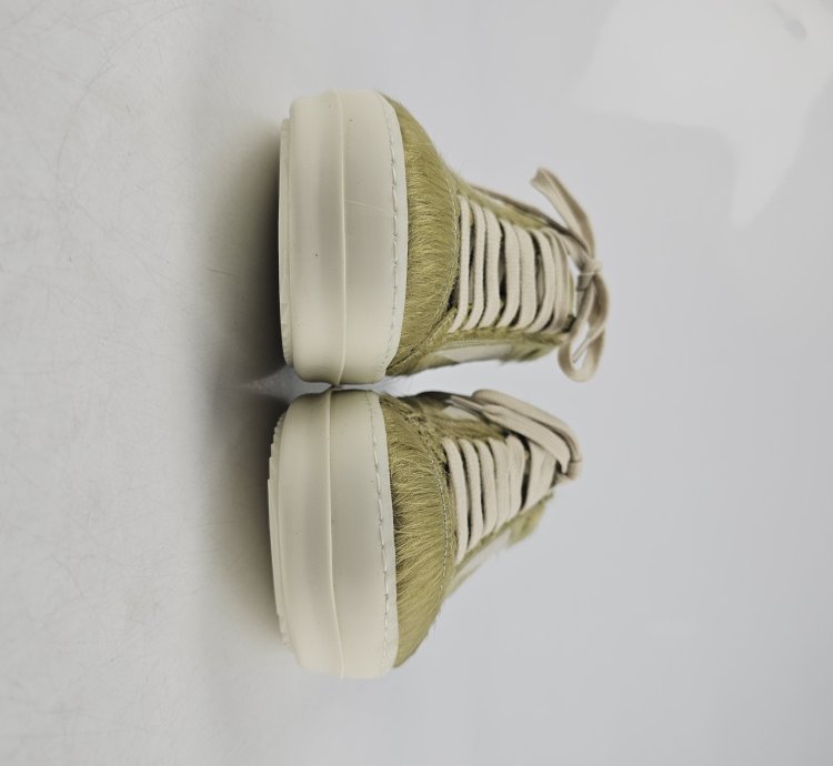 Rick Owens Dirty Acid Milk Vintage Low Top Sneakers New 42