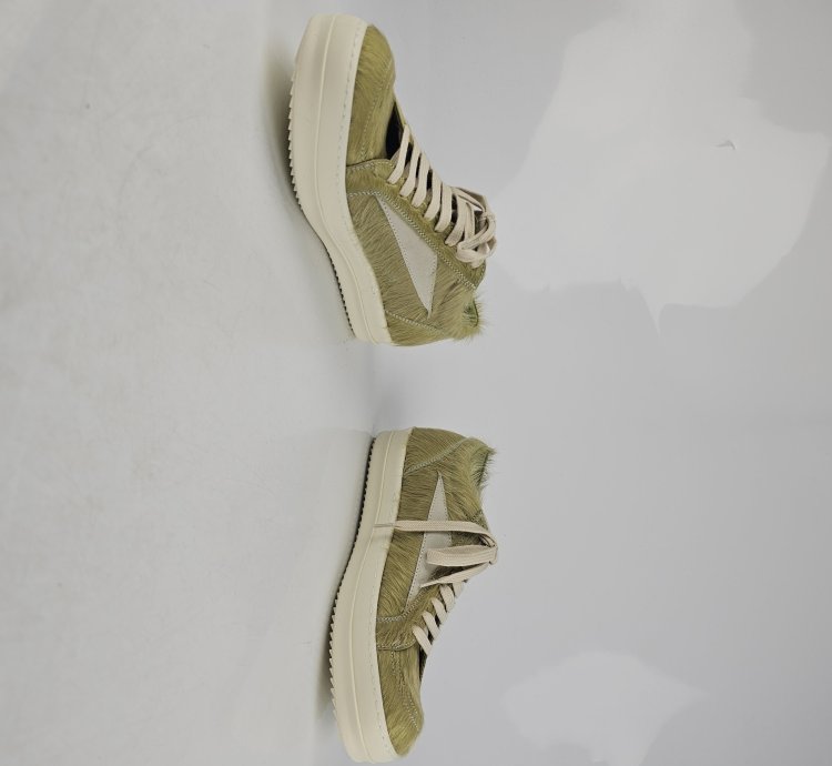 Rick Owens Dirty Acid Milk Vintage Low Top Sneakers New 42