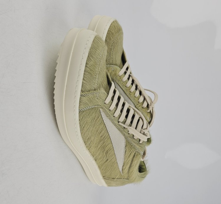 Rick Owens Dirty Acid Milk Vintage Low Top Sneakers New 44