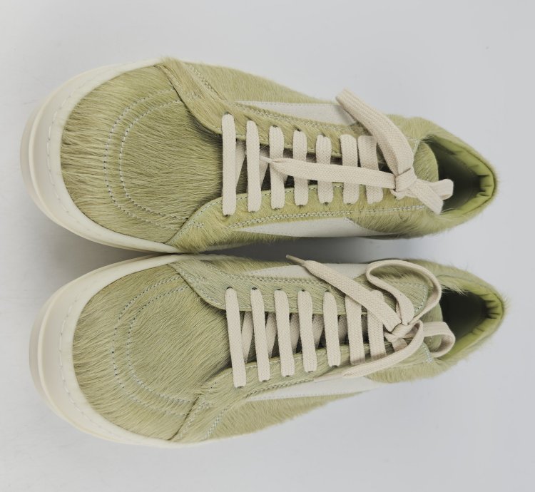 Rick Owens Dirty Acid Milk Vintage Low Top Sneakers New 44