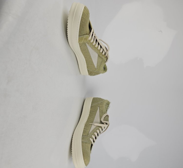 Rick Owens Dirty Acid Milk Vintage Low Top Sneakers New 44