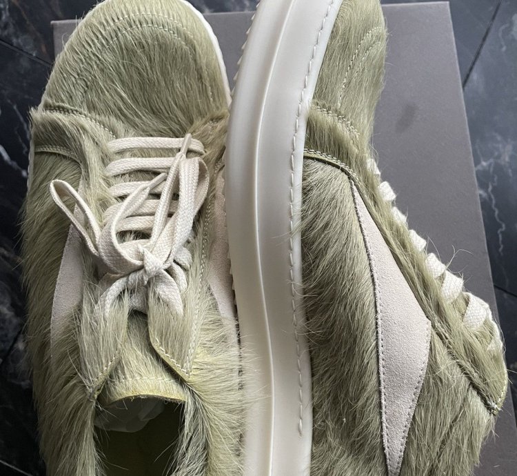 Rick Owens Dirty Acid Vintage Low Top Sneakers NEW sz 44