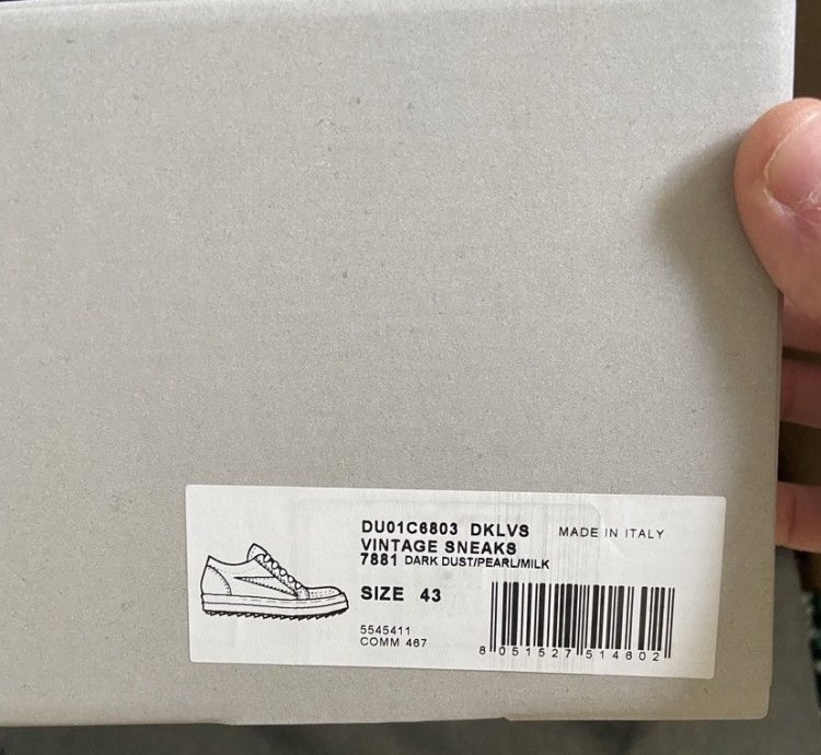 Rick Owens Drkshdw - vans vintage sneakers
