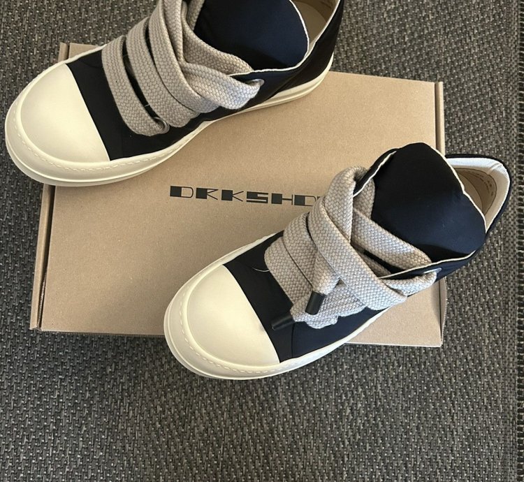 Rick owens DRKSHDW Black Hollywood Jumbo lace low