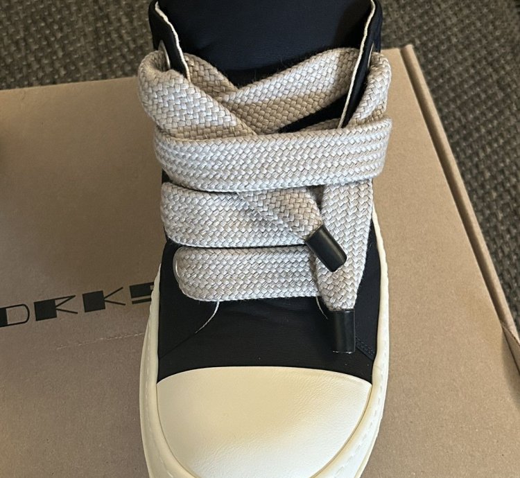 Rick owens DRKSHDW Black Hollywood Jumbo lace low