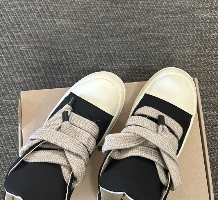 Rick owens DRKSHDW Black Hollywood Jumbo lace low
