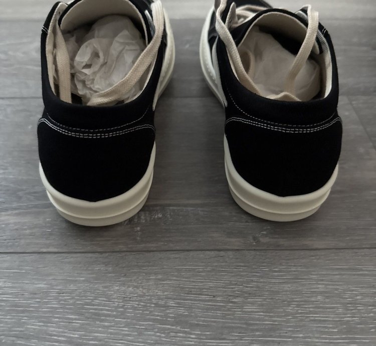 Rick Owens DrkShdw Black Vintage Sneakers black milk milk