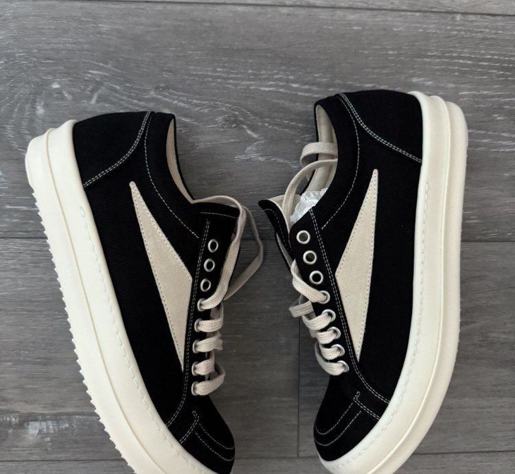 Rick Owens DrkShdw Black Vintage Sneakers black milk milk