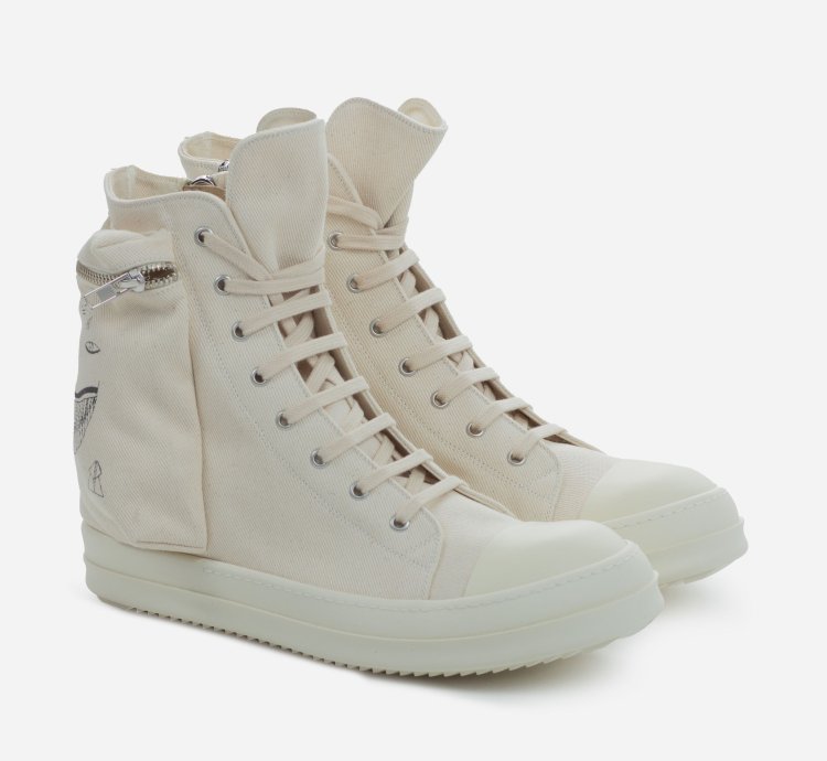 RICK OWENS DRKSHDW Cargo Pocket Face Ramones High
