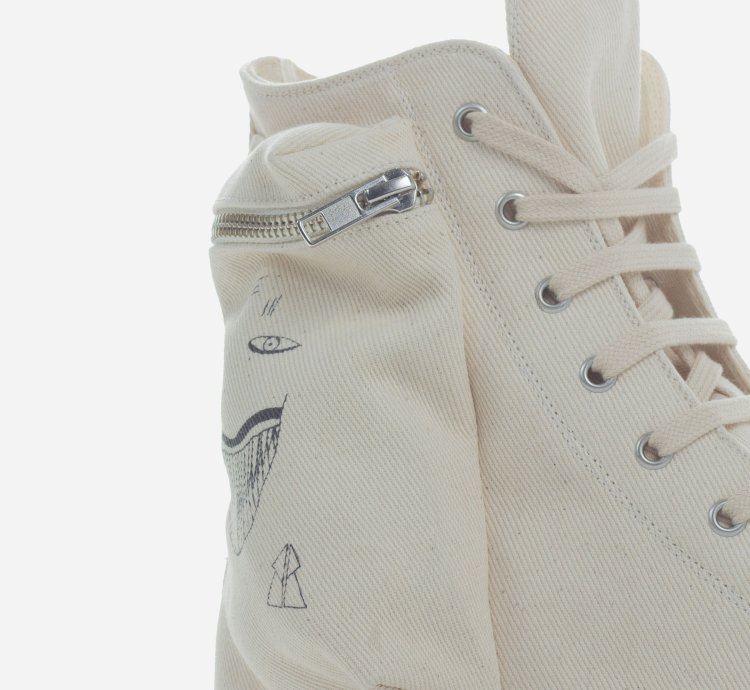 RICK OWENS DRKSHDW Cargo Pocket Face Ramones High