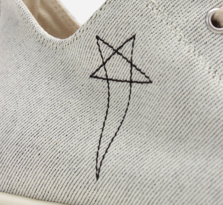 RICK OWENS DRKSHDW Denim Abstract Ramones Low