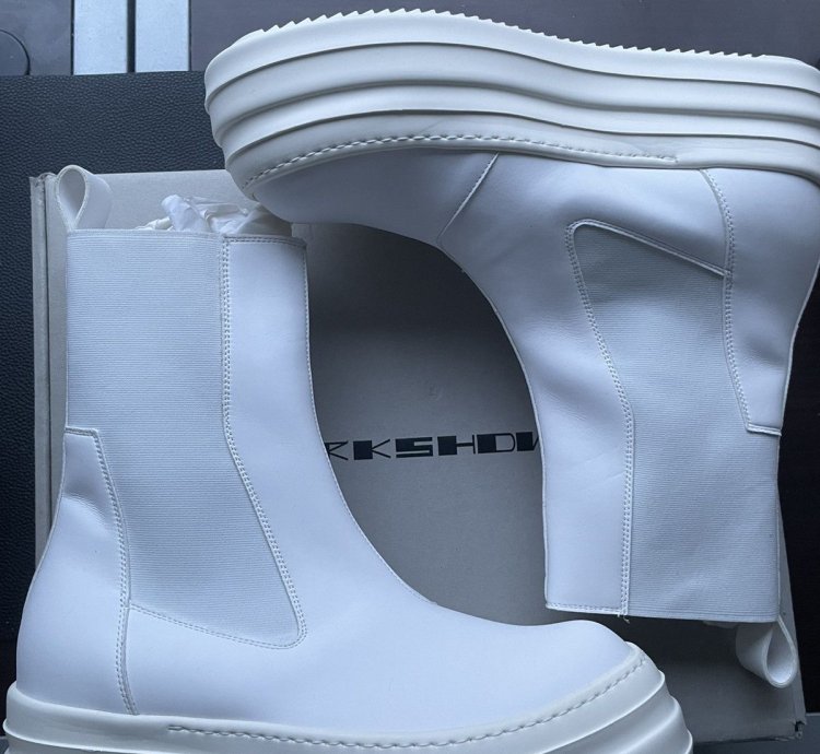 Rick Owens DRKSHDW Double Bumper Beetle White