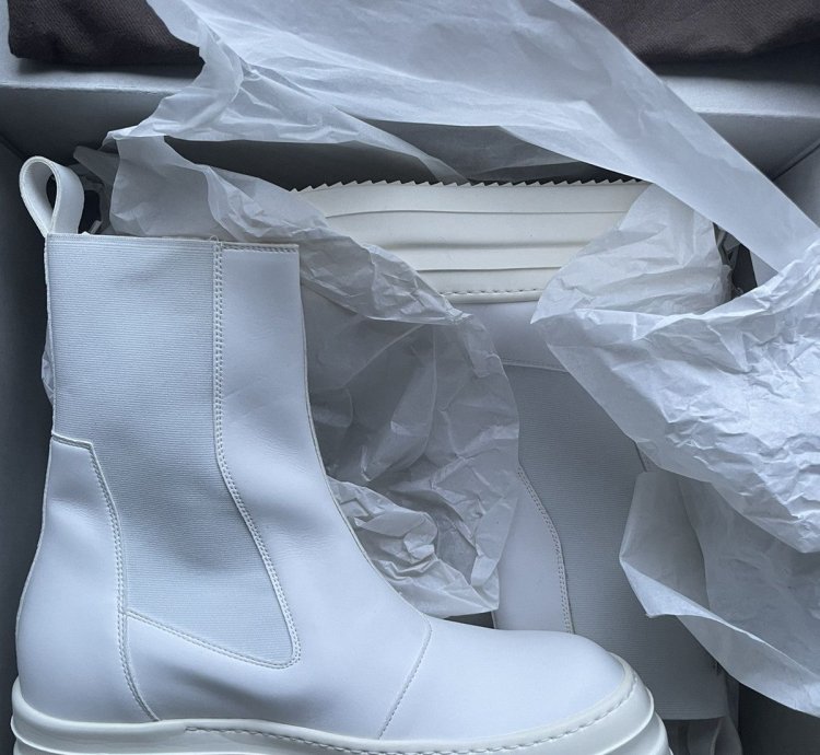 Rick Owens DRKSHDW Double Bumper Beetle White