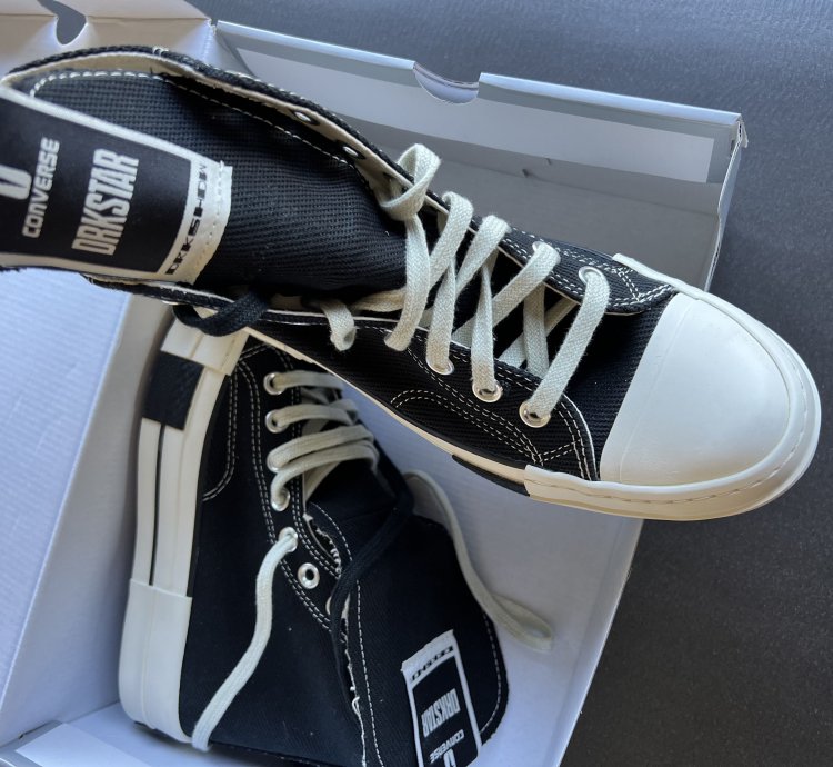 RICK OWENS DRKSHDW DRKSTAR CHUCK 70 HIGH BLACK