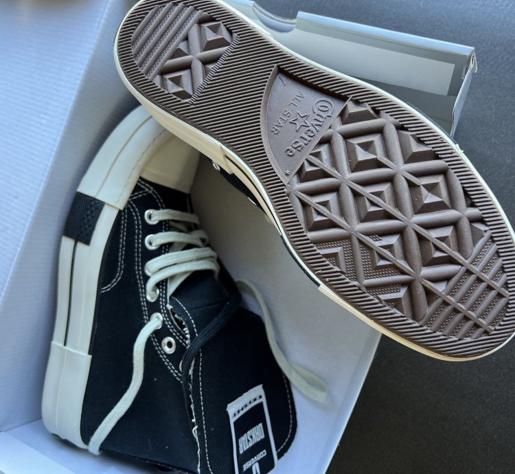 RICK OWENS DRKSHDW DRKSTAR CHUCK 70 HIGH BLACK