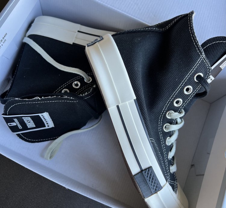 RICK OWENS DRKSHDW DRKSTAR CHUCK 70 HIGH BLACK