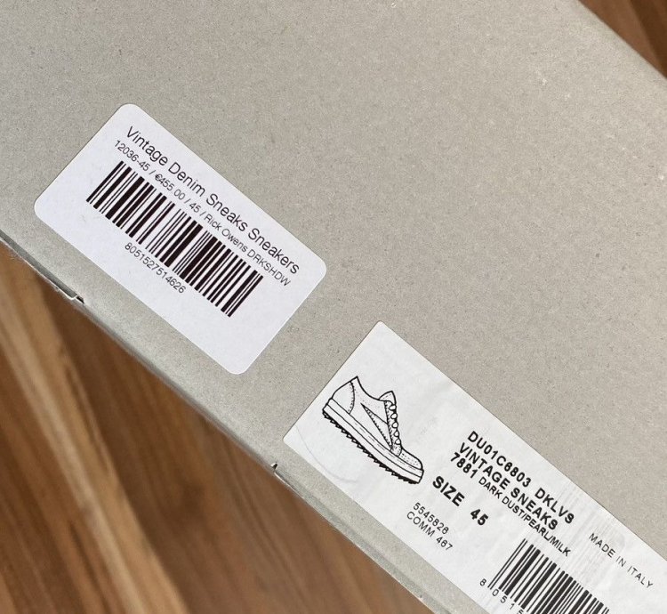 Rick Owens Drkshdw Edfu Vintage Sneakers