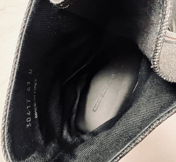 Rick Owens Drkshdw Front Zip Wax Denim Sneaker FINAL SALE