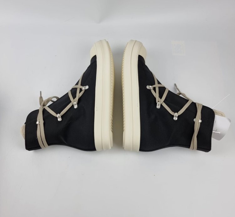 Rick Owens DRKSHDW Hexa Black High Top Sneakers New 40