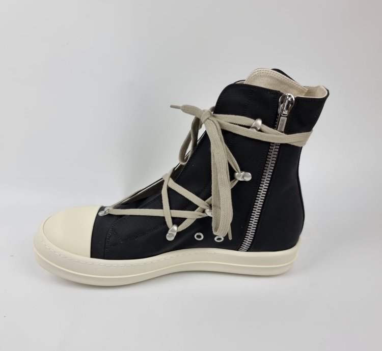 Rick Owens DRKSHDW Hexa Black High Top Sneakers New 44