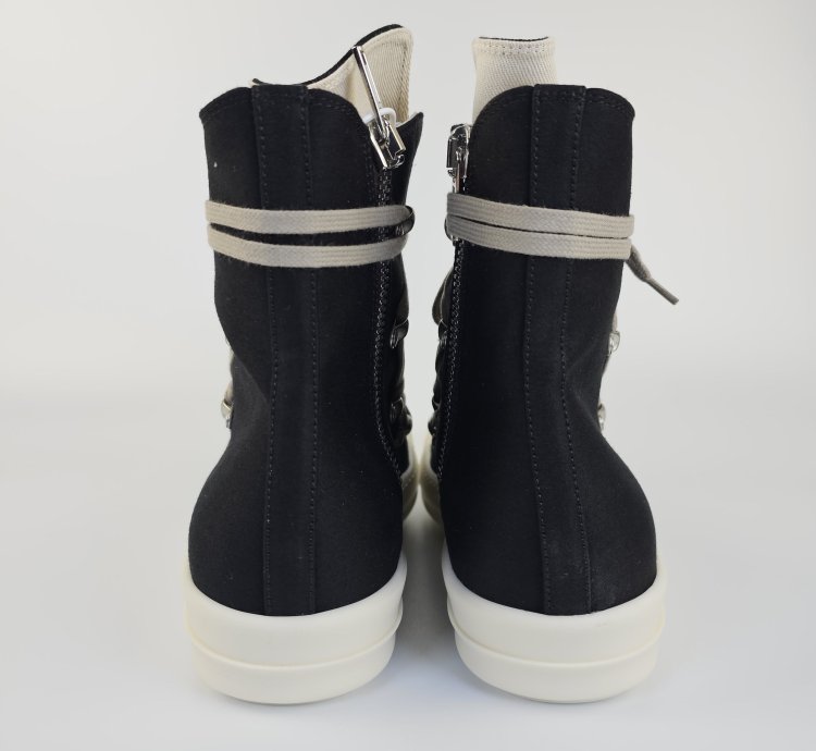 Rick Owens DRKSHDW Hexa Black High Top Sneakers New 46