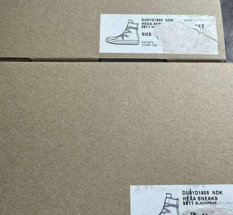 Rick Owens Drkshdw Hexa High Top Sneakers
