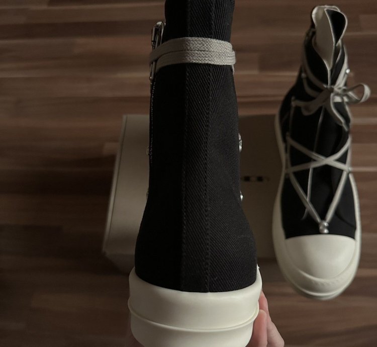 Rick Owens DRKSHDW Hexa Lace Ramones High Top Sneakers