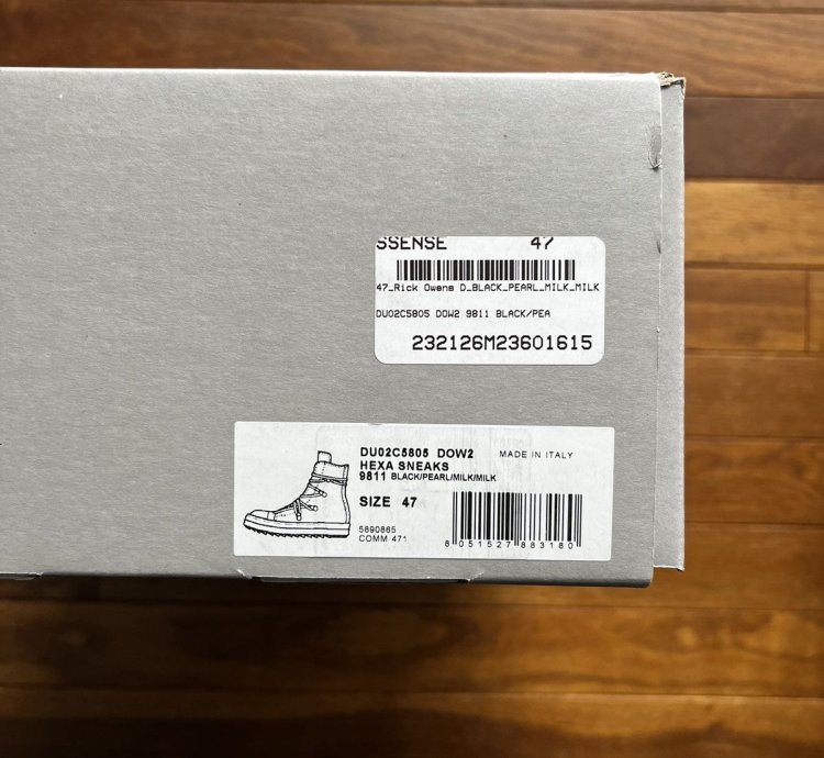 Rick Owens DRKSHDW Hexa Sneakers Ramones